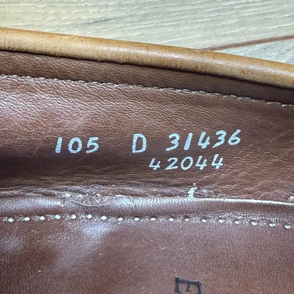 Allen Edmonds Enfield Tassel Loafers Mens 10.5 D Walnut Leather Moc Ivy Business